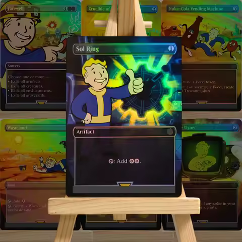 PIP TCG Proxy Magical Card English Sol Ring Arcane Signet Vending Machine Command Tower Wasteland Fa