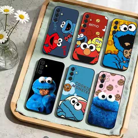 Sesame Street Cookie Phone Case For Samsung Galaxy A17 A16 A15 A14 A13 A57 A56 A55 A54 A53 A37 A36 A