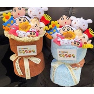[SG INSTOCKS] CRAYON SHIN CHAN SHIN-CHAN SHINCHAN BOUQUET LA BI XIAO XIN BOUQUET FLOWERS GRADUATION 