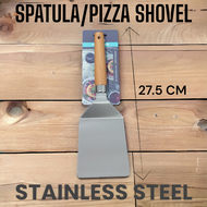 SPATULA PIZZA SHOVEL STAINLESS GAGANG KAYU PREMIUM Q7105