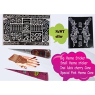 STICKER Tattoo  {HANDS } DESIGN henna +cherry henna + pink Henna  NaWY offer