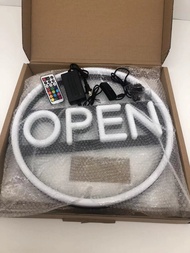 ป้ายไฟ ป้ายไฟตัวอักษร ป้ายไฟopen ป้ายไฟร้าน ป้ายไฟวิ่ง ป้ายไฟled openสลับสี ปรับจังหวะไฟได้ ขนาด40x4