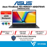 ASUS VIVOBOOK 15X M3504Y-ABQ178WS Laptop AMD Ryzen 7 7730U, 8GB, 1TB SSD, 15.6'' FHD, AMD Radeon, W11, HS