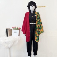 Tomioka Giyuu Anime Cosplay Costume Kimetsu No Yaiba Fullset Wig Costume Giyuu KNY