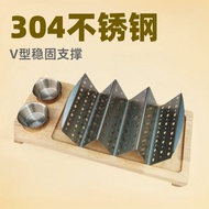Taco holder 304 Stainless Steel Tableware taco holder V-Shaped 2 Tortilla Food taco holder Multi-Spe