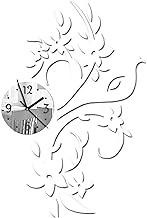 1pc Watches Stickers Clock Wall Decoration Acrylic Modern Design Luxury Mirror Wall Clock Watches Stickers Silver