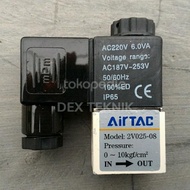 Pneu Airtac Valve 2V025-08 220Vac Solenoid Airtac/Dc24