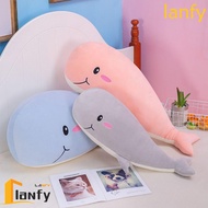 LANFY Whale Plush Toy Cartoon Cute Sleeping Pillow Kids Toys Decorate Underwater Whale Stuffed Toys