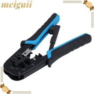 MEIGUII RJ45 Crimp Tool, Built-in Wire Cutter and Stripper 6 in 1 Modular Crimping Tool, All-in-One 