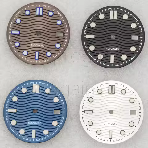NH35 Watch Dial 31mm Luminous Face Mod Parts for Seamaster 300 Accessories seamaster dial nh35