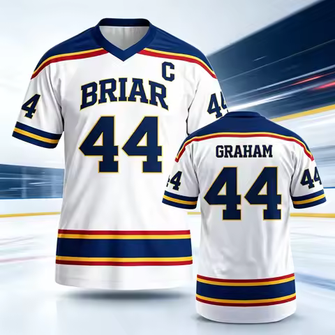 Off Campus Briar Jersey T-shirt Off Campus Hockey Jersey Graham T-shirt for Man Graham Logan Di Laur