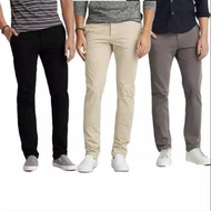 MEN'S CHINO PANTS Slim fit Long Work office Casual Holiday Cool Guys