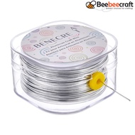 1 Roll 60m/196Feet Anodized Aluminum Craft Wire 20 Gauge(0.8mm) Flexible Jewelry Beading Wire for Sc