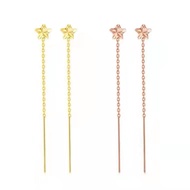 BANFU Real 18K Gold Star Mini EAR Wire AU750 Explosive Color Gold Earrings Birthday Gift Jewelry Women Earrings