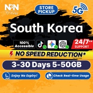 South Korea SIM Card Ultra 3-30 Days 10-50GB 5G/4G Data | Instant Airport Pickup | High Speed Travel