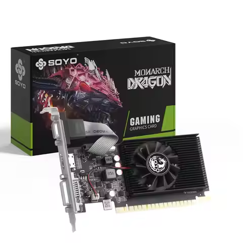 SOYO Graphics Cards NVIDIA GeForce GT730 2G GDDR3 64bit Video Card HDMI+DVI For Desktop Computer Com