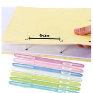 10pcs Plastic Colour Paper Fastener File Clip