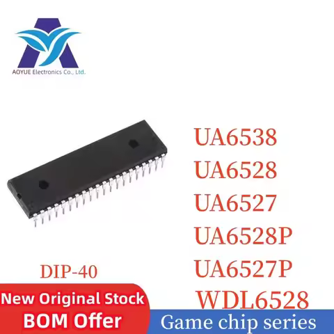 WDL6528 replace UA6528 UA6528P UA6527 UA6527P UA6538 6527 6528 6538 DIP40 umc ntsc Gaming chip for g