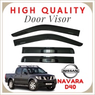 (4PCS/SET) NISSAN NAVARA D40  Flat Door Visor Air Press Window Door Visor