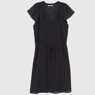 [mamogo outlet] H*M V-NECK DRESS TIE BELT V-NECK/PINTUCK DRESS  V NECK
