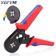 Square Self-Adjustable Crimping Tools for AWG23-7 Bootlace End-Sleeves Ferrule, Ratcheting Wire Crimping Plier,HSC8 6-4A