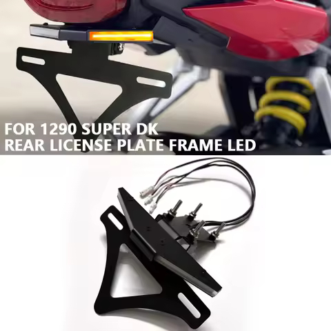 For 1290 Super DK Motorcycle Accessories License Plate Holder LED Light Tail Tidy Fender Eliminator 