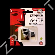 Kingston Memory Card Micro SD SDXC 64 GB Class 10 ประกัน synex ตลอดอายุการใช้งาน จัดส่งด่วนโดย Kerry