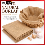 READY STOCK 100% Jute Hessian Burlap Breathable Cloth Linen Onion Garlic Doily Kain Guni Vegetable F
