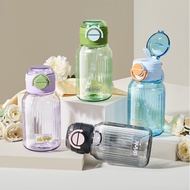 [Ready Stock] Fuxing Student Plastic Water Cup Men Women with Straw Water Bottle Fitness Yoga Sports