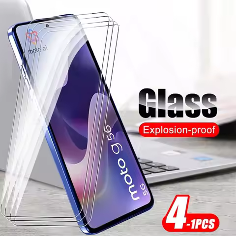 4-1Pcs Clear Tempered Glass For Motorola Moto G56 5G 9H Anti-Scratch Screen Protector Sheet Film Mot