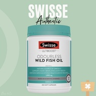 Swisse Odourless Wild Fish Oil 1000mg 400 Capsules