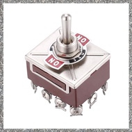 [feidan33.ph] AC 380V 10A ON/OFF/ON 3 Positions 12 Pin Latching Toggle Switch 4PDT