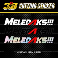 MELEDAKS STICKER MELEDAK CUTTING | MOTORCYCLE HELMET STICKER 3n6