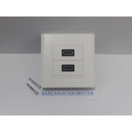 2-Port HDMI Face Plate 2-Port HDMI Face Plate/
