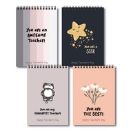 A6 Selamat Hari Guru Notebook / Hadiah Hari Guru / Buku Nota Hari Guru / Notebook A6 Hari Guru / Tea