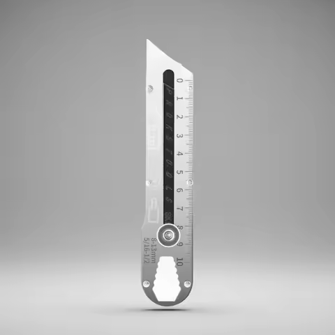 Professional SK5 Blade Utility Knife - All-Metal Stainless Steel Handle for Precision Cutting & Craf