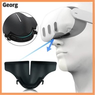 GEORG กันเหงื่อ แผ่นรองจมูก VR ป้องกันฝุ่นและฝุ่น ซิลิโคนทำจากซิลิโคน แผ่นปิดจมูก อุปกรณ์เสริมเสริม เป็นมิตรกับผิว ที่ป้องกันจมูก