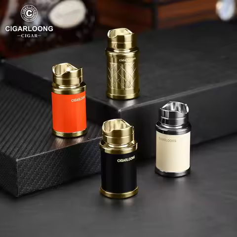 Mini Cigar Holder Portable Cigar Drill Puncher Single Slot Cigarette Luxury Travel Cigars Pocket Gad