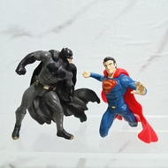 Pre-owned Pre-loved Batman and Superman DC Comics Mini Figurine Toys