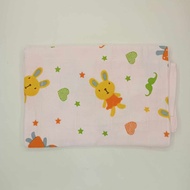 Cute Rabbit Bath Towel Soft / Tuala Mandi Cartoon / 纱布花浴巾  27"x54" (5028) (Price For 1 Pcs)