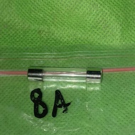 8A large fuse 8 glassa fuse tube safety ampere 250v a
