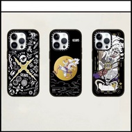 CASETIFY One Piece【Luffy GEAR5 and Kaidou】Acrylic Phone Case compatible For iPhone 15 Pro MAX 12 13 14 Pro MAX Popular comic TPU border Letters INS Style Shockproof Phone Cover