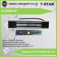 Weatherproof Waterproof 12-24V EM Lock 600lbs for Door Lock / Access Control System (Order Model:DA-