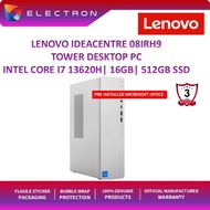 Lenovo IdeaCentre Tower 08IRH9 90XW005KMI Desktop PC( i7-13620H, 16GB, 512GB SSD, Intel, W11, HS)