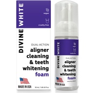Dual-Action Stain Removal Aligner/retainer Cleaner and Teeth Whitening Foam- Hydrogen Peroxide-Good 