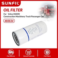 Oil Filter 466634 466634-3 w11 102/36 For Volvo MANN  Construction Machinery Truck Passenger Car