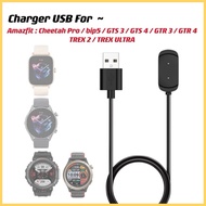 USB Charging Cable for Amazfit GTR 4 , GTR 3 / GTS 4 , GTS 3 / Bip5 / Trex2 , Trex Ultra / Amazfit Cheetah , Cheetah Pro