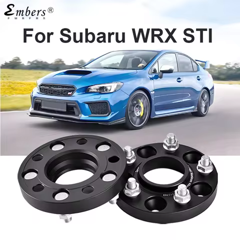 Embers For Subaru WRX STI PCD 5X114.3 CB 56.1 M12X1.25 Black Forged aluminum Wheel Spacer Hub Adapte