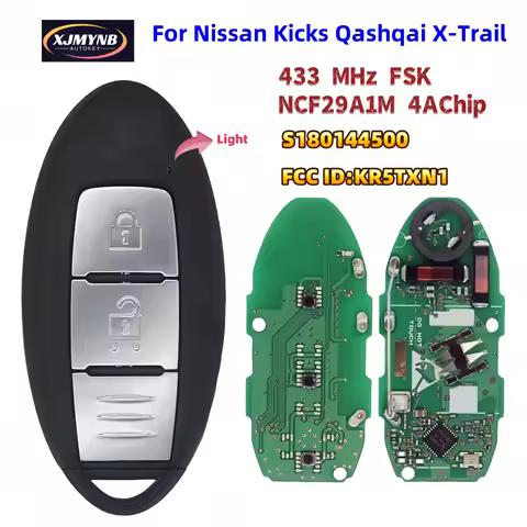 XJMYNB S180144500 2 Buttons Smart Remote Car key For Nissan Kicks Qashqai X-Trail 433MHz NCF29A1M 4A