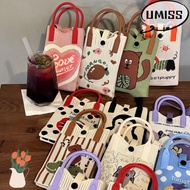 UMISTYDREAM9IQ0 Knitting Handbag, Mini Cartoon Knitted Mobile Phone Bag, Korean Version Polyester Cr